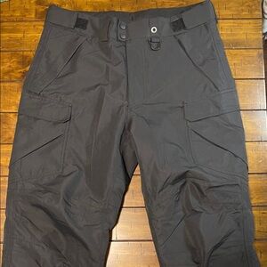 Men's Ski Snow Tactical Winter Cargo Pants With Warm Quilted Lining. Size Small